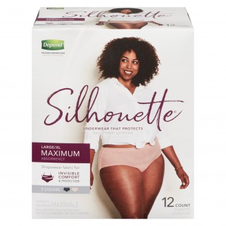 Depend Silhouette Maximum Absorbency Underwear for Women 